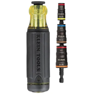 Klein Tools 20-in-1 Impact Driver Set with Screwdriver Bits and Flip Sockets