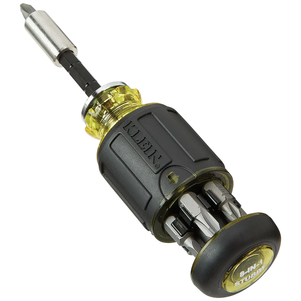 Klein Tools 12-in-1 Impact-Rated Stubby Driver Set with Flip Sockets - Image 3