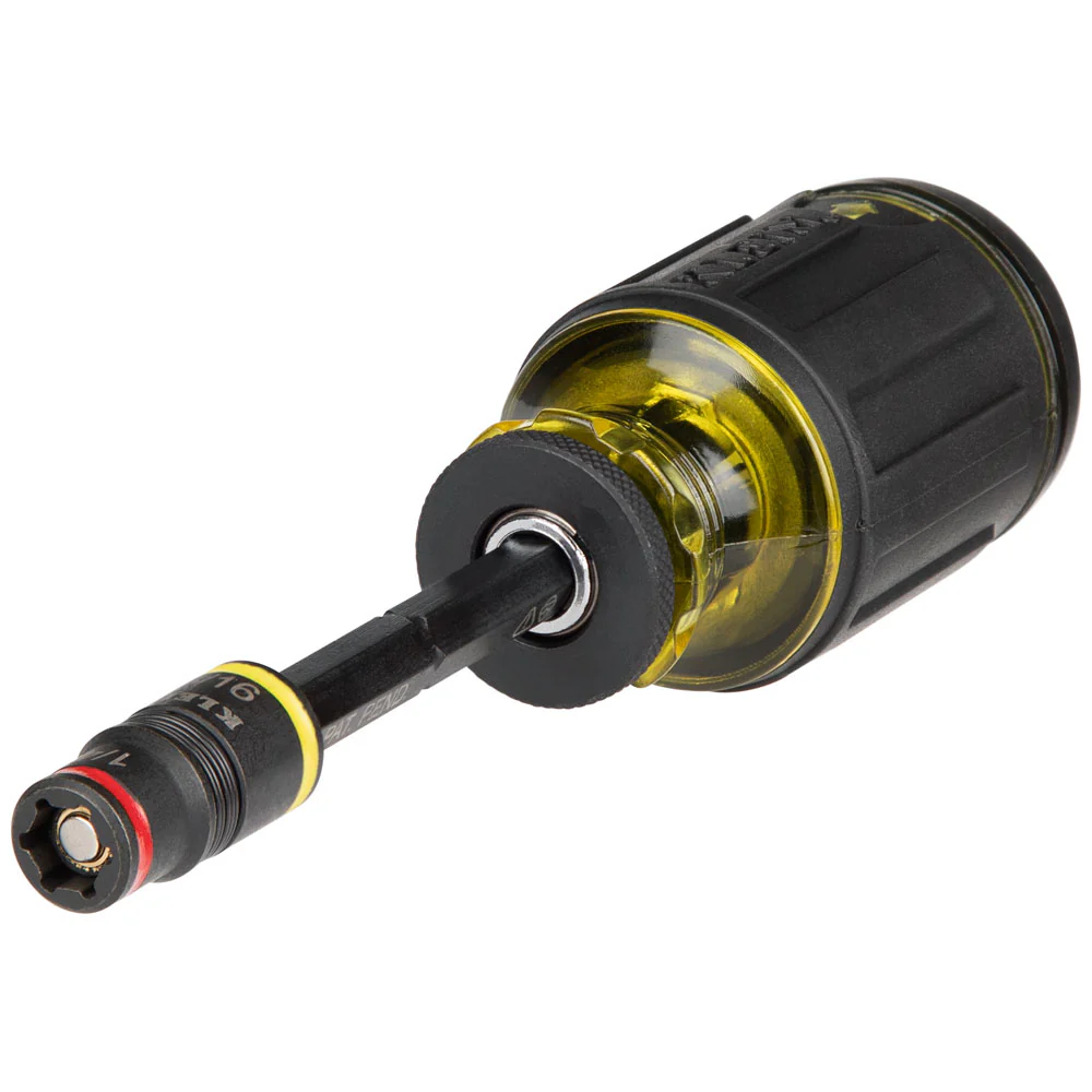 Klein Tools 12-in-1 Impact-Rated Stubby Driver Set with Flip Sockets - Image 4