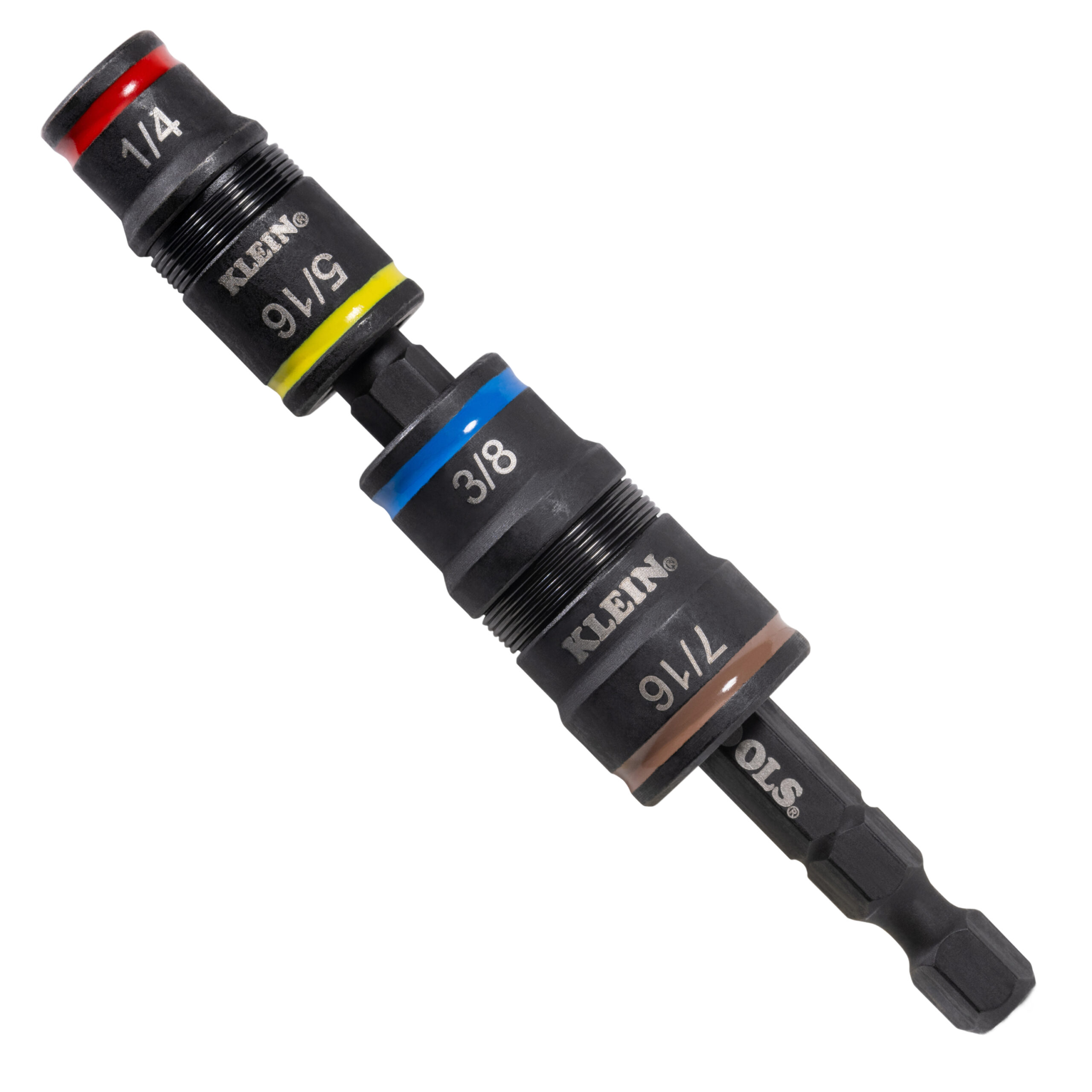 Klein Tools 5-in-1 Impact Rated Flip Socket Set, SAE