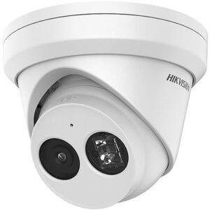 Hikvision DS-2CD2343G2-IU AcuSense 4MP Turret IP Camera with Built-In Microphone, 2.8mm Fixed Lens, White