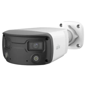 Uniview IPC2K24SE-ADF40KMC-WL-I0 4MP HD ColorHunter Wide Angle Dual 4.0-mm Fixed Lens Bullet Network Camera - White
