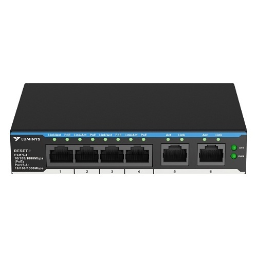 Luminys SML-6GPA 4-Port PoE+ Cloud Managed Gigabit Switch