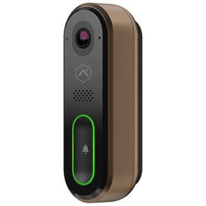 Alarm.com ADC-VDB770-BZ Design Studio Series Touchless Video Doorbell Camera with Expansive 150° Vertical FOV, Two-Way Audio, Full HD, HDR and IR Night Vision, Bronze