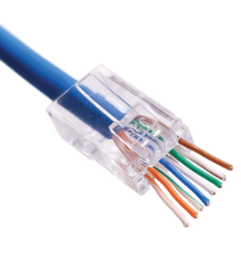 Perfect Vision Feed Thru RJ45 Cat5e/6 Connector (U/UTP) Jar 100