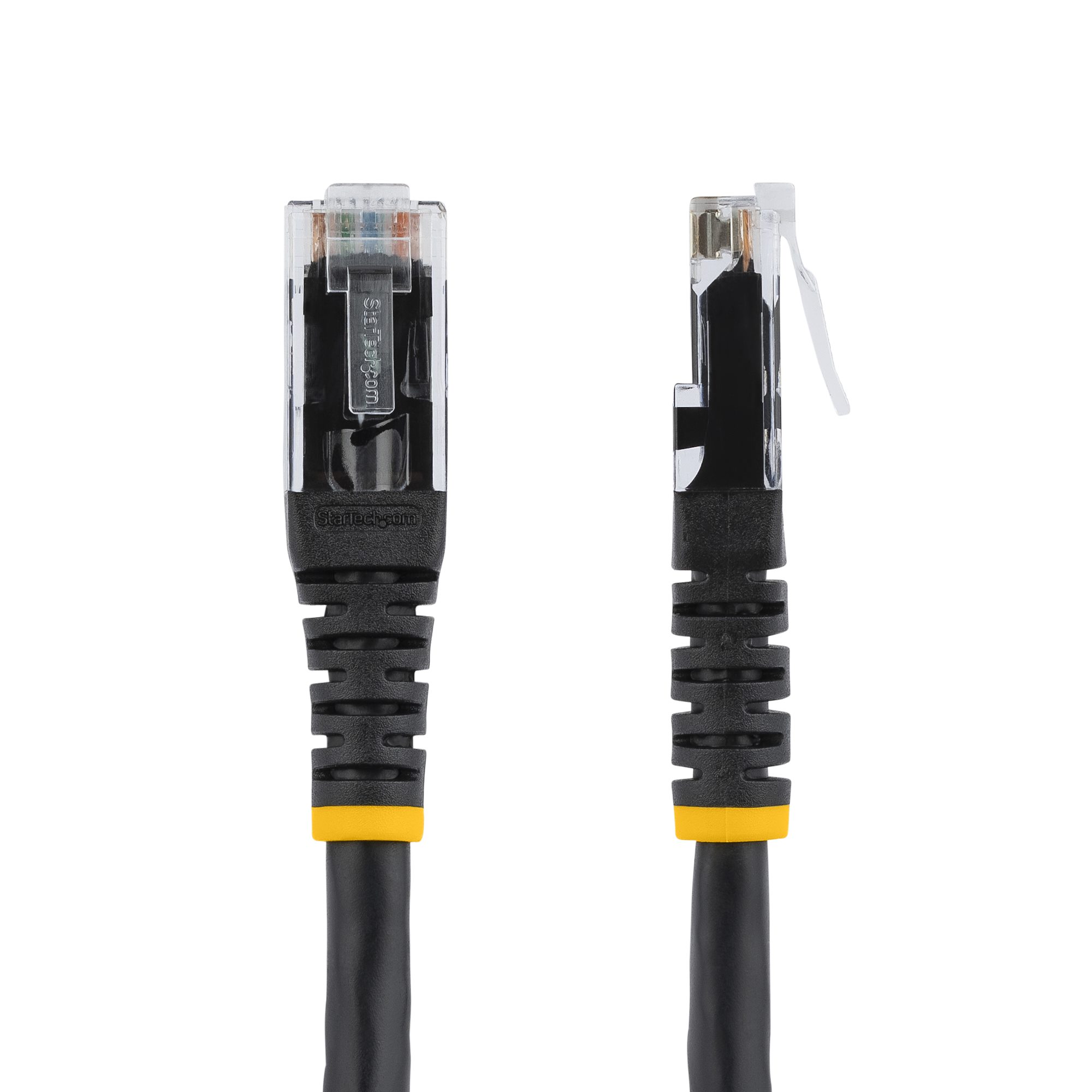 StarTech 15ft Black CAT6 Ethernet Cable - Molded CAT6 Patch Cord - PoE++ Gigabit Network Cable - M/M - Image 2