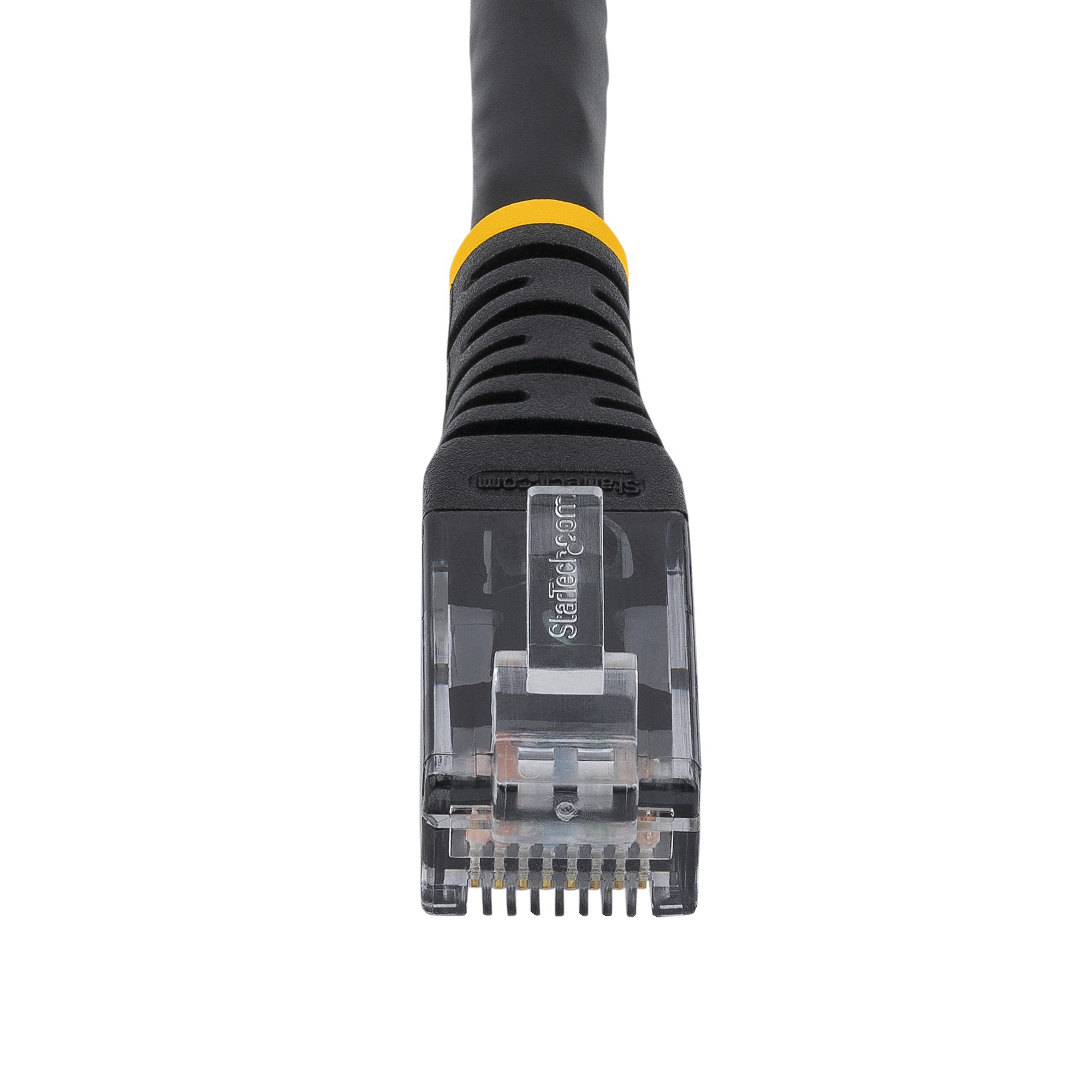 StarTech 15ft Black CAT6 Ethernet Cable - Molded CAT6 Patch Cord - PoE++ Gigabit Network Cable - M/M - Image 4