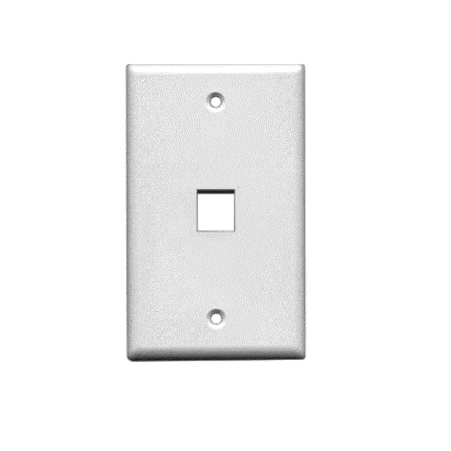 Perfect Vision Modular Single Wall Plate (White)